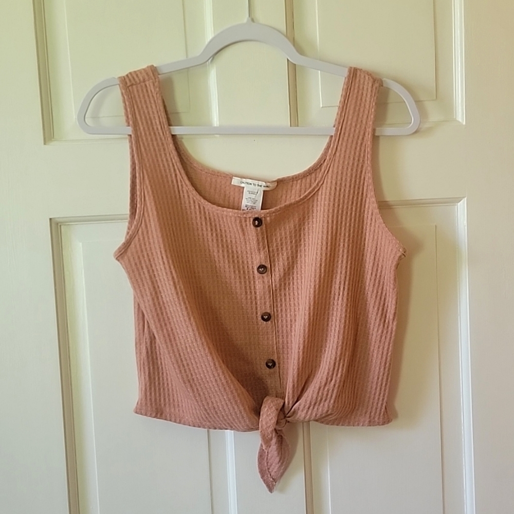 Blush Pink Crop Top Size Large